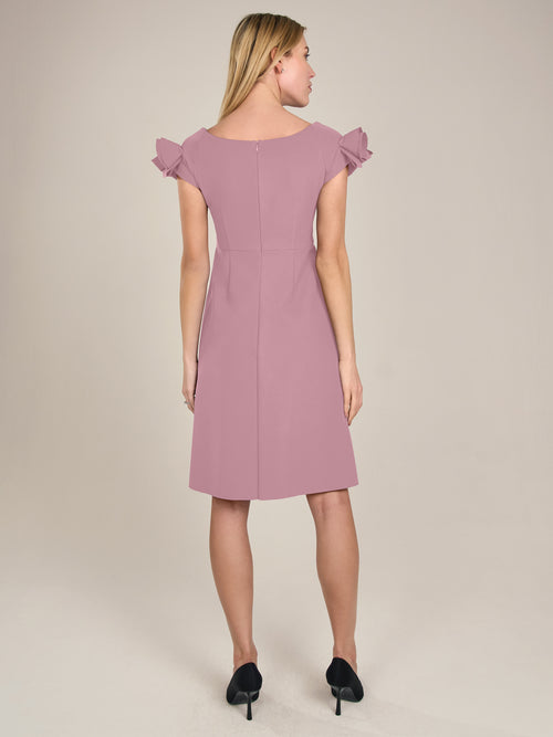 APART Cocktailkleid mit sehr weiten Ausschnitt | mauve image 1