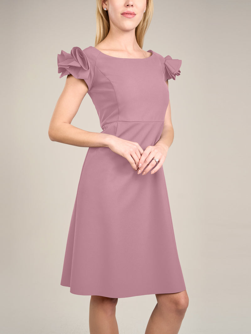 APART Cocktailkleid mit sehr weiten Ausschnitt | mauve