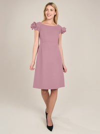 APART Cocktailkleid mit sehr weiten Ausschnitt | mauve