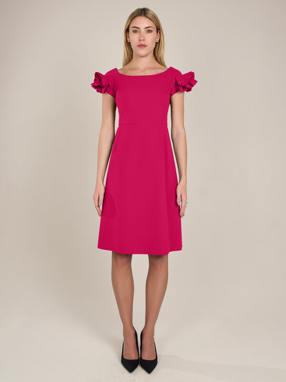 APART Cocktailkleid mit sehr weiten Ausschnitt | pink