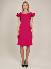 APART Cocktailkleid mit sehr weiten Ausschnitt | pink