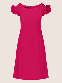 APART Cocktailkleid mit sehr weiten Ausschnitt | pink