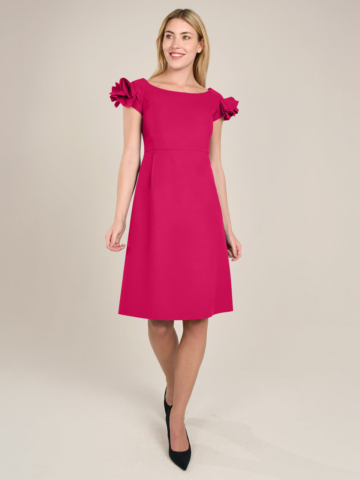 APART Cocktailkleid mit sehr weiten Ausschnitt | pink