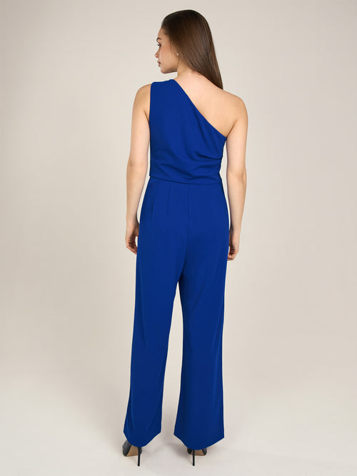 APART One-Shoulder Overall aus einer leicht strukturierten Ware | royalblau image 1