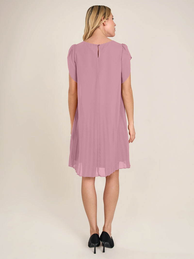 APART Chiffonkleid aus einem leicht körnigen Georgette | mauve