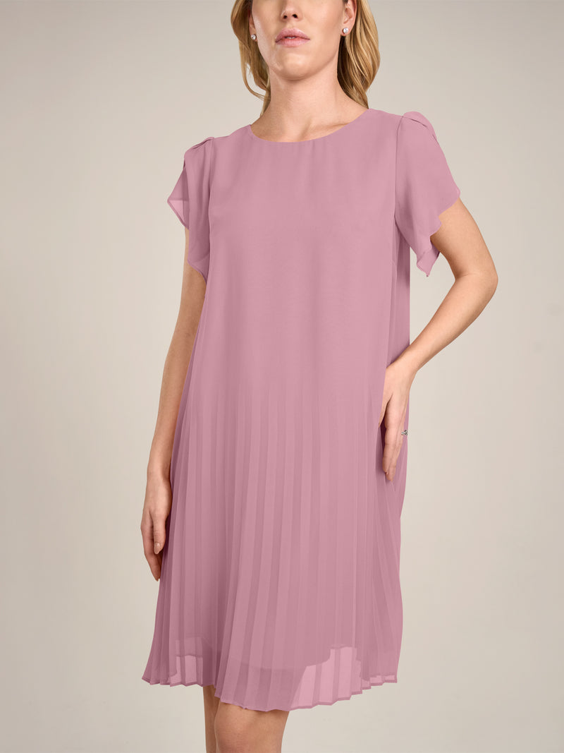 APART Chiffonkleid aus einem leicht körnigen Georgette | mauve