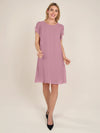 APART Chiffonkleid aus einem leicht körnigen Georgette | mauve