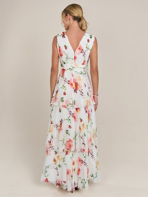 APART Abendkleid mit Blumenmuster | creme-multicolor image 1