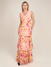 APART Abendkleid mit Blumenmuster | rose-multicolor