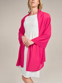 APART langes und breites Chiffontuch | pink