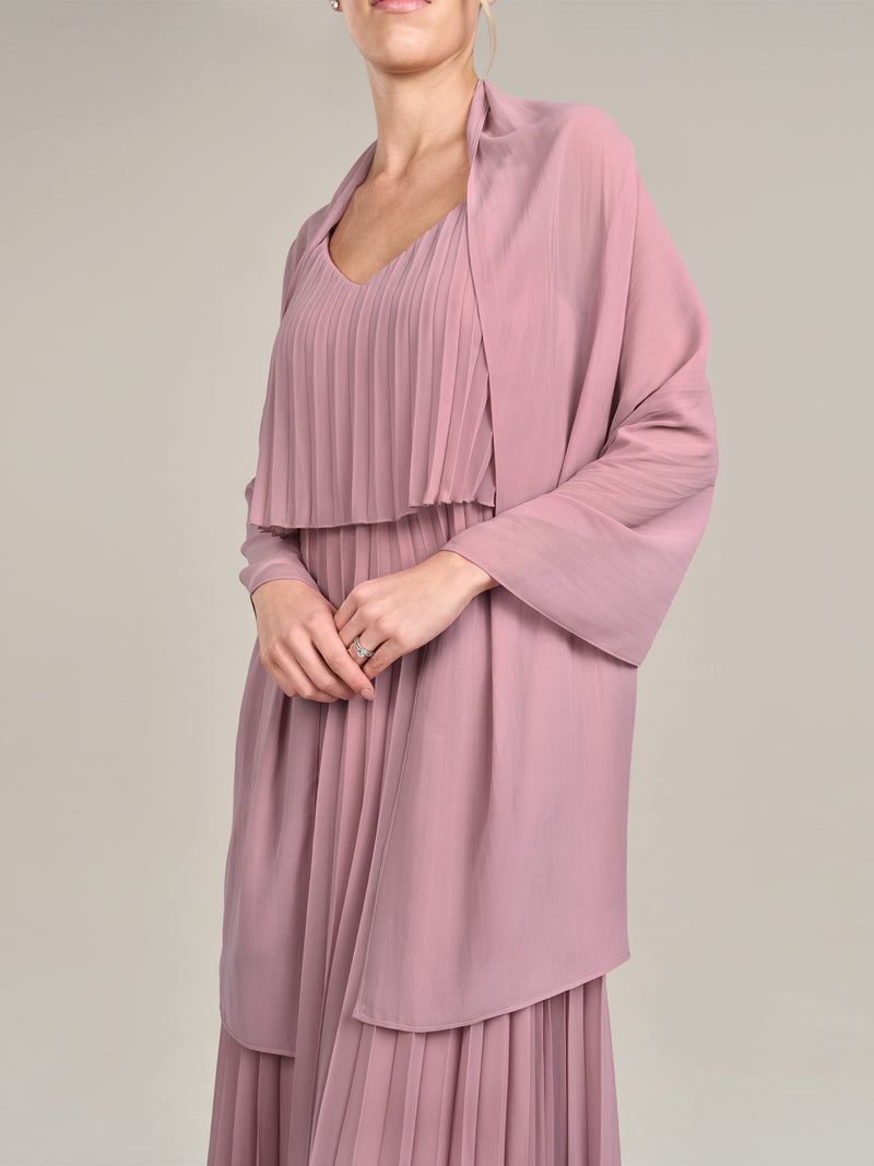 APART langes und breites Chiffontuch | mauve