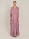 APART langes und breites Chiffontuch | mauve