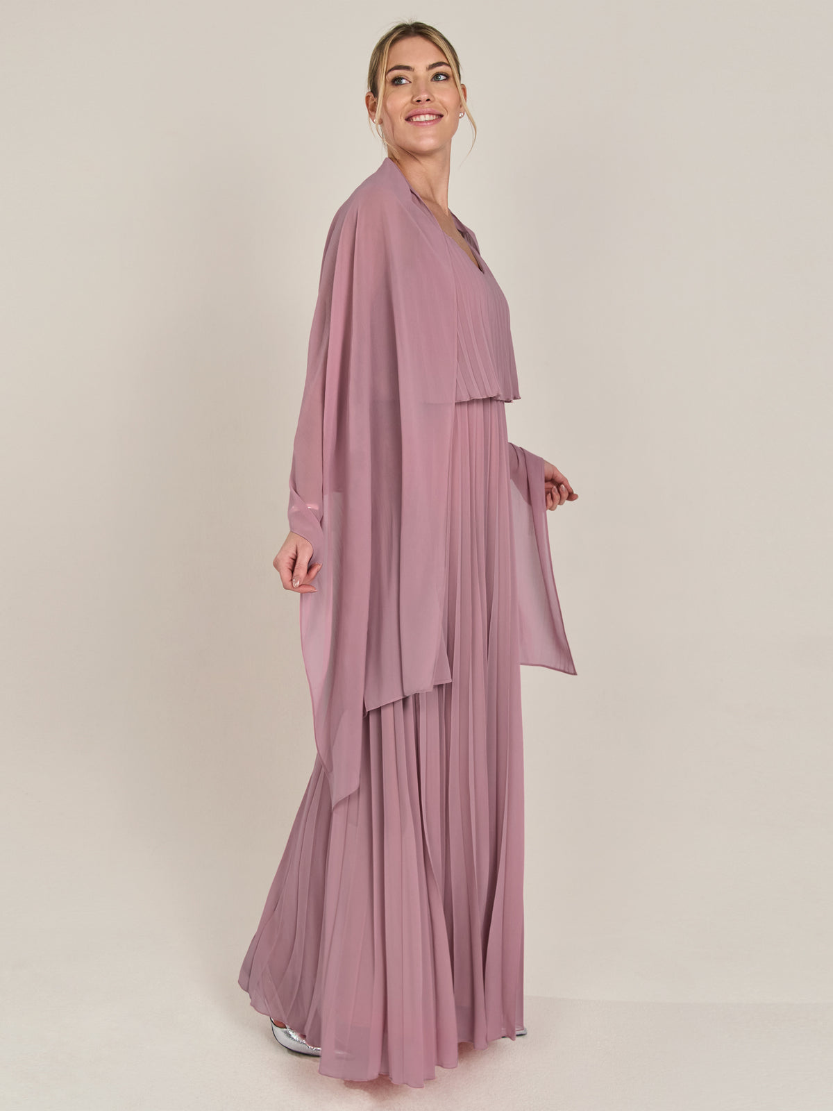 APART langes und breites Chiffontuch | mauve