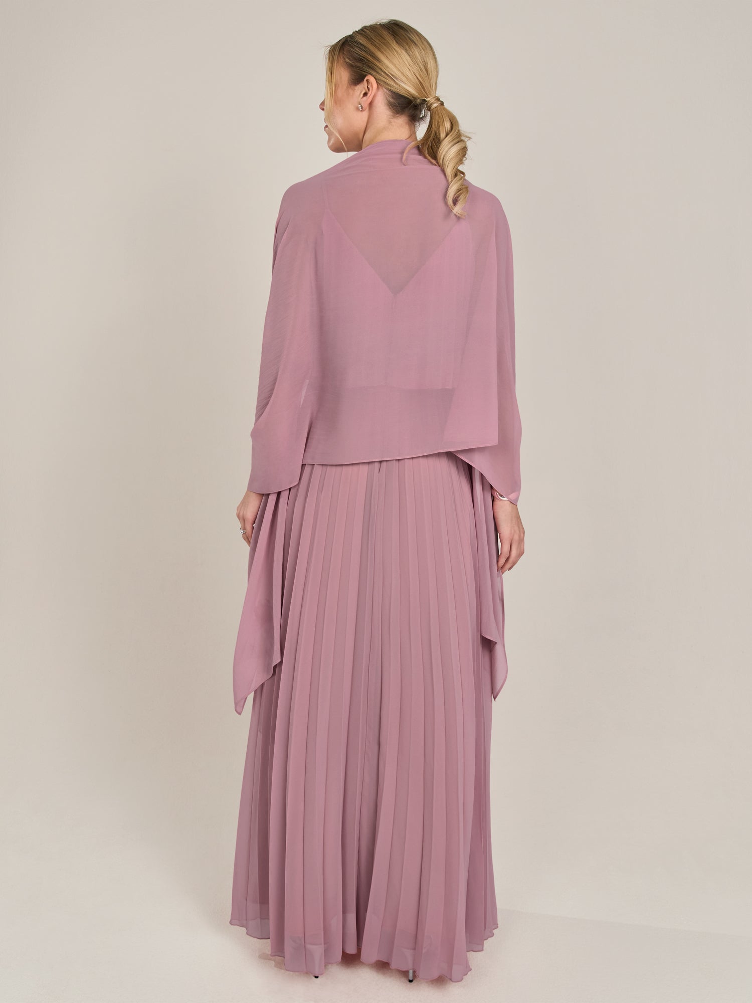 APART langes und breites Chiffontuch | mauve