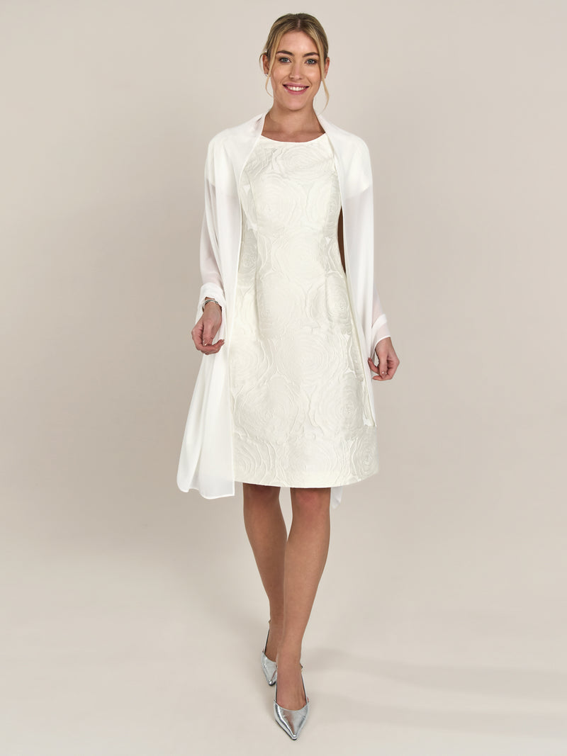 APART langes und breites Chiffontuch | creme